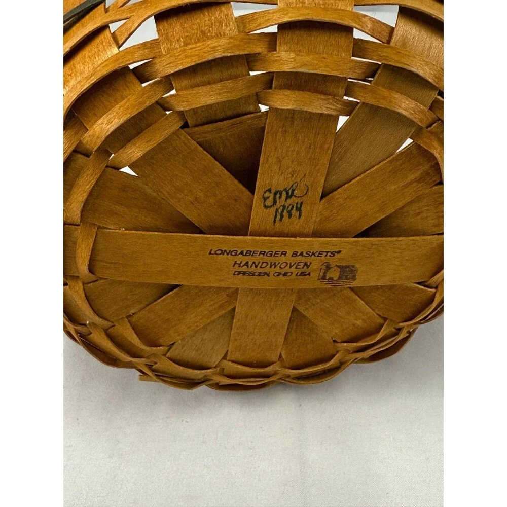 1984 Longaberger Heartland Button Basket 7